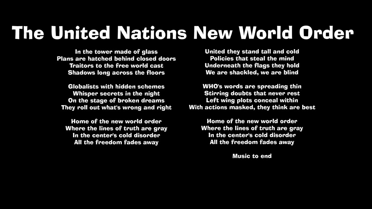 The United Nations New World Order