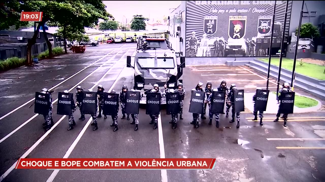 CHOQUE E BOPE COMBATEM A VIOLENCIA URBANA