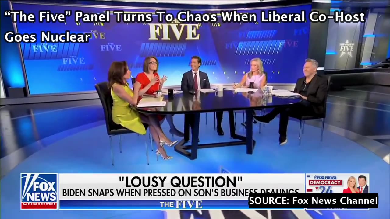 "The Five" Panel Turns to Chaos when Liberal Co-Host Goes Nuclear