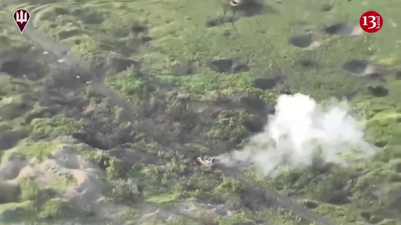 Preparing for an attack, Russian military equipment were shelled and blown up