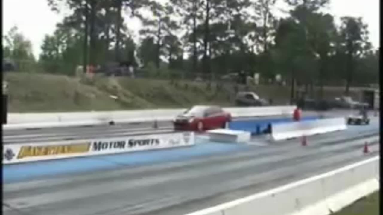 Friends at the drag strip in North Carolina