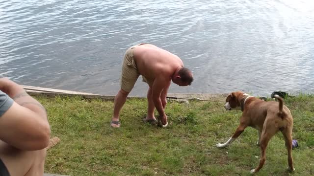 Roman Mills fishing on the St John River