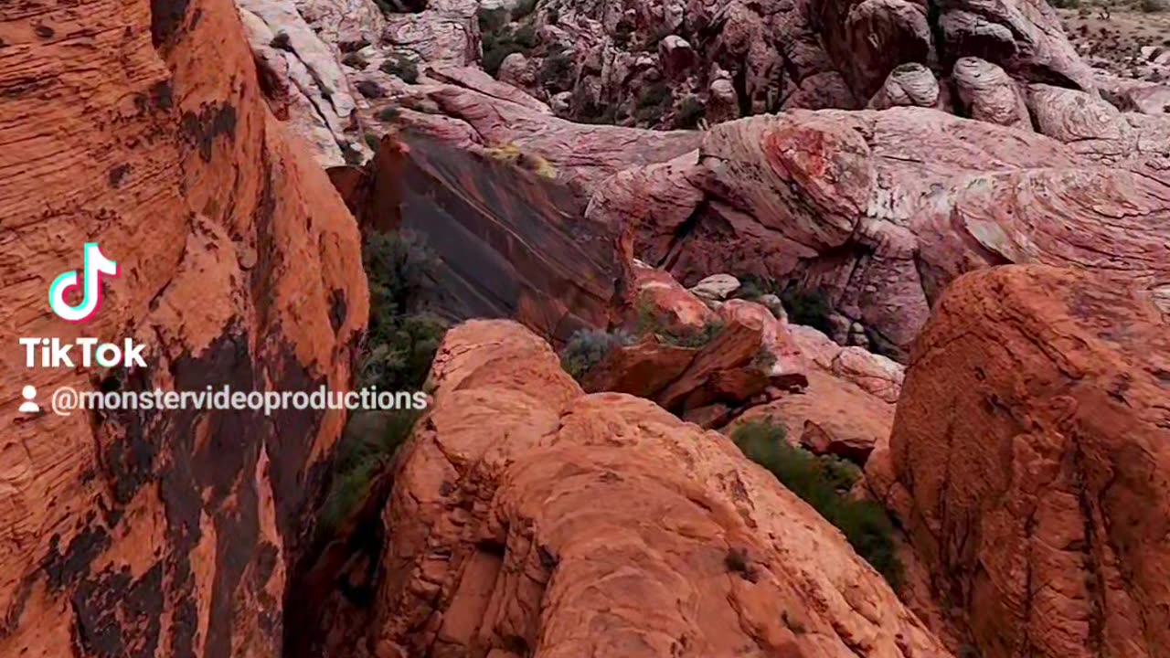 Red Rock Canyon Las Vegas Drone Video Aerial Nevada