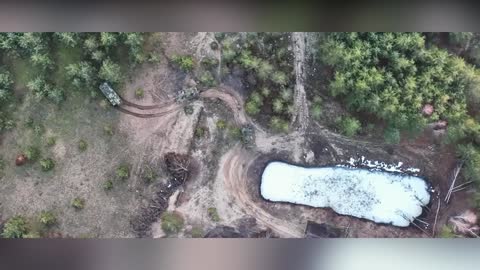 Ukrainian Forces Practice Getting To Firing Positions, Crossing Water Obstacles