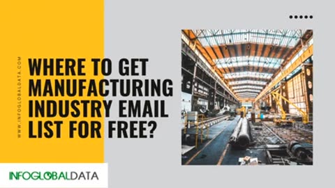 How to find Manufacturing Industry Email List from us ?