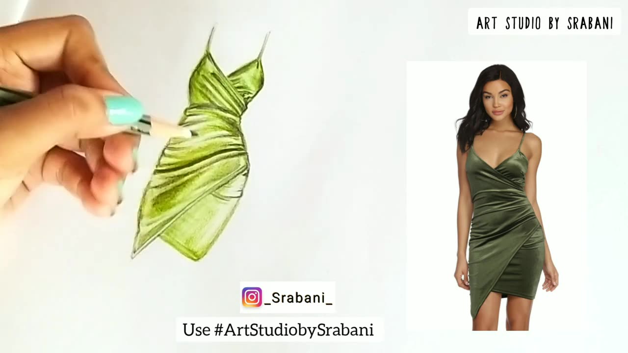 How to show folds in Garments | Folds Rendering Explained | Fashion Illustration