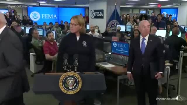 Biden FEMA wandering off meme