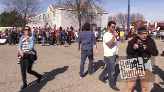 Anti-Trump Activist Loses It! **Language Warning**