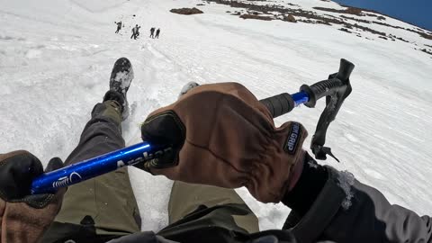 Sliding Down Ruapehu