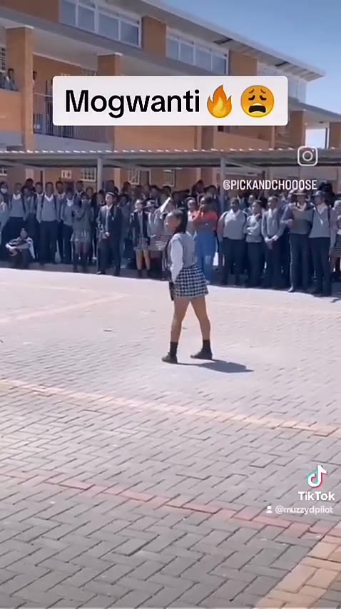 South African break down dancing girl