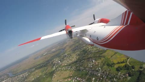 Footage from a Ukrainian An-32 Transport Plane