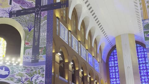 In the Basilica of Aparecida do Norte São Paulo