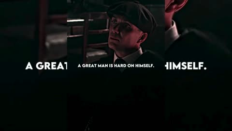 A SMALL MAN IS HARD ON OTHERS ~ THOMAS SHELBY || QUOTES