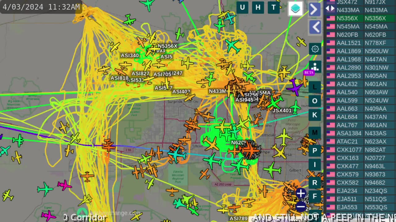 MORMON MAFIA N821PA over Morristown AZ - April 3rd 2024 -