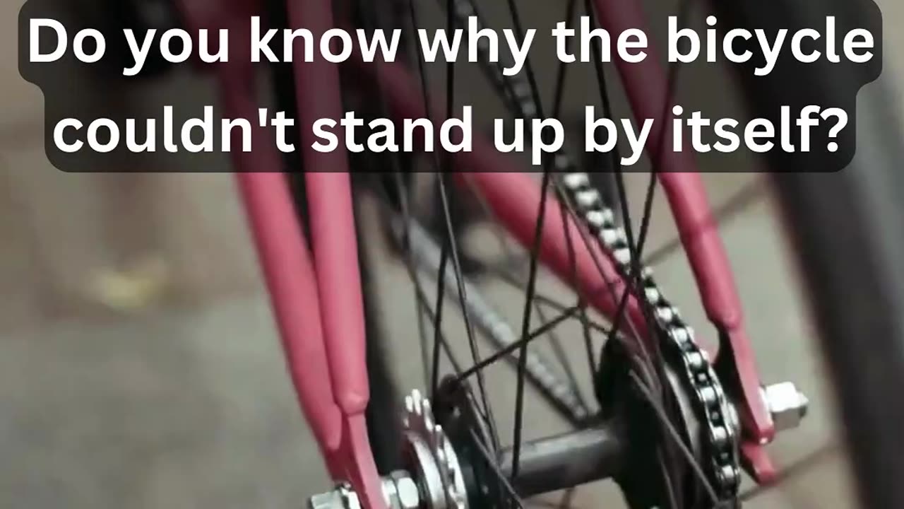 Do you know why the bicycle couldn't stand up by itself?