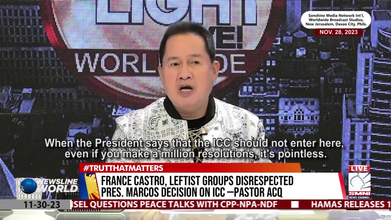 Pastor ACQ reiterates VP Sara Duterte's stance against ICC