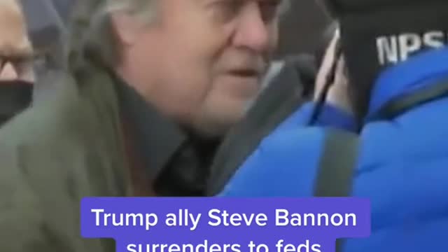 Trump ally Steve Bannon surrenders to feds