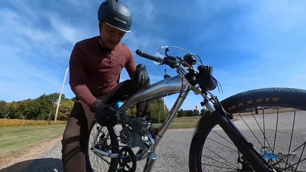 Firing up 100cc Engine | First Ride | Motorized Bicycle