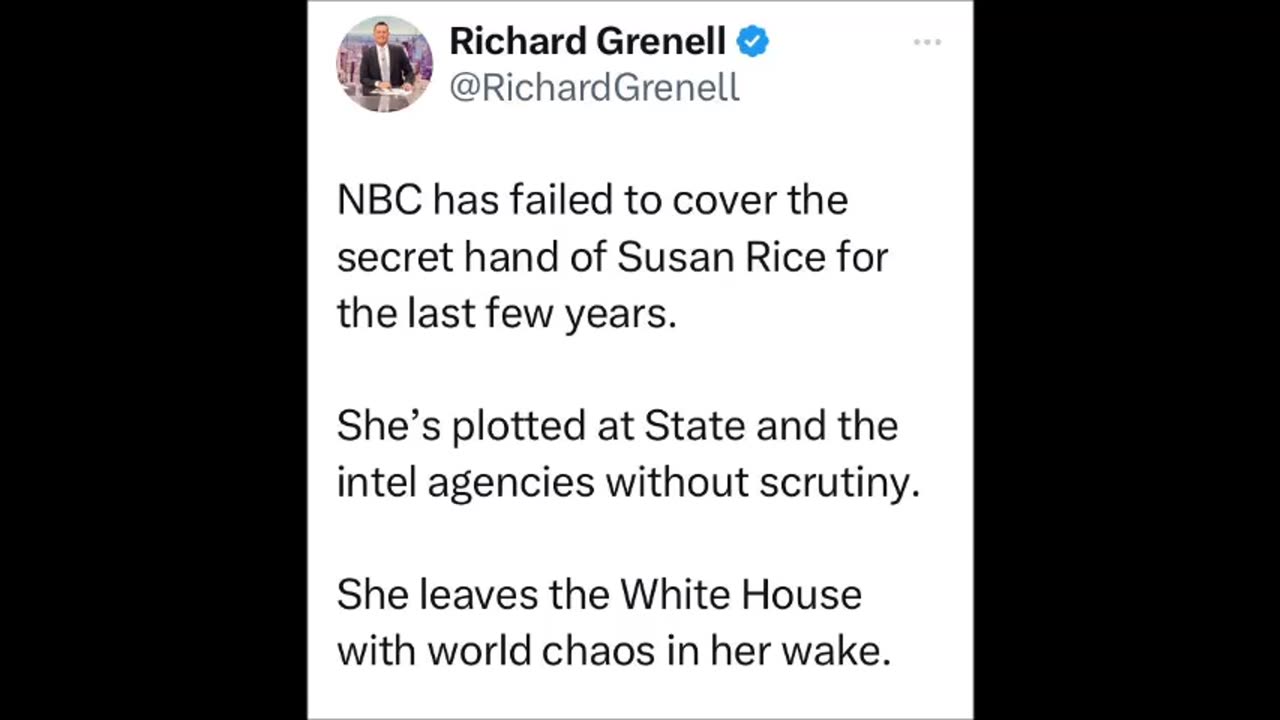 Richard Grenell - Susan Rice