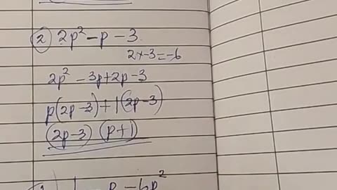 Factorizationof algebraic expressions