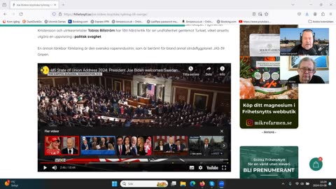 Lunchklubben 8 mar Bidens märkliga hyllning till Sverige