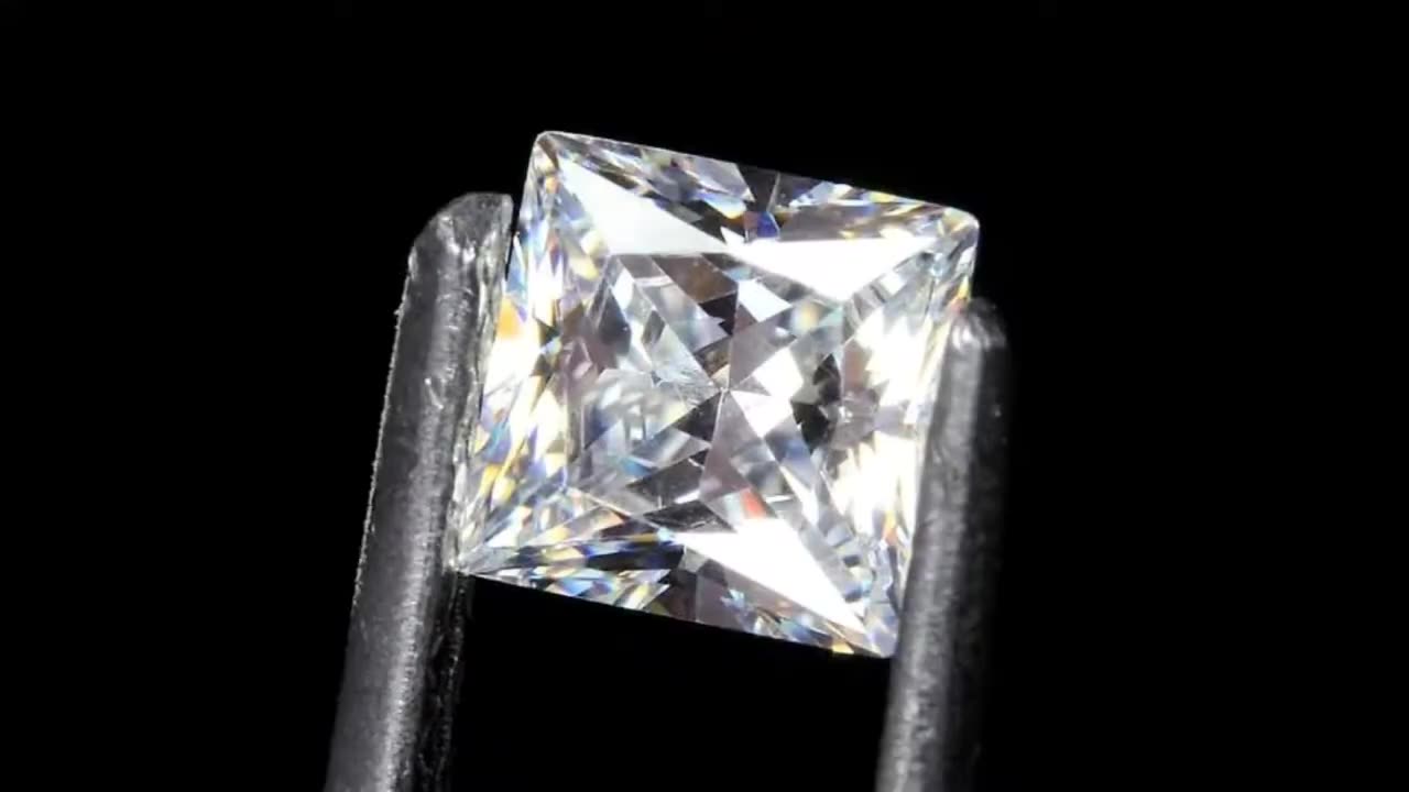 White Diamond Princess Cut Micro Sized