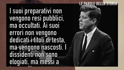 DISCORSO SULLE SOCIETA' SEGRETE e la stampa di regime - John Fitzgerald Kennedy