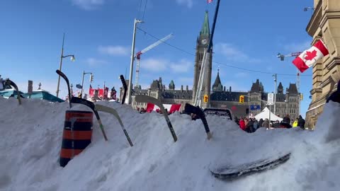 Hockey stick barricade