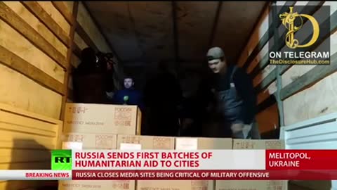 RUSSIA SENDING AID TO UKRAINE CITIZENS