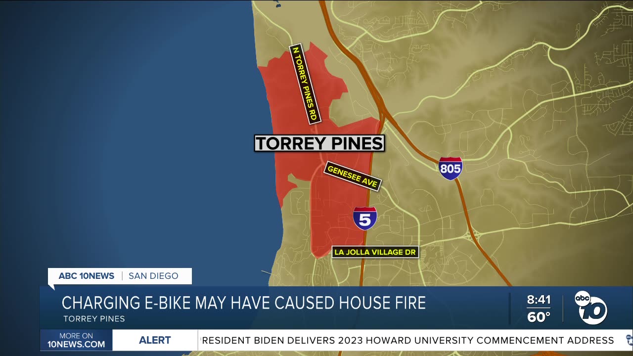 Garage fire spreads to second floor of house in Torrey Pines