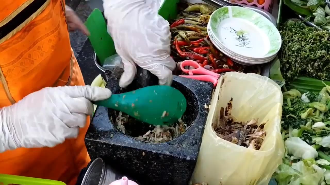 Thailand Street Food Spicy Thai Nam Prik