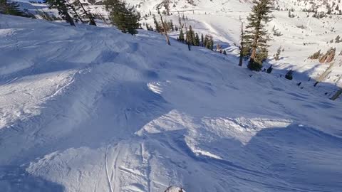 Skiing The STEEPEST Runs At Palisades Tahoe