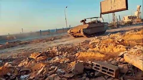 Hamas Fighters Engage IDF Namer APC - Gaza Israel War Combat Footage