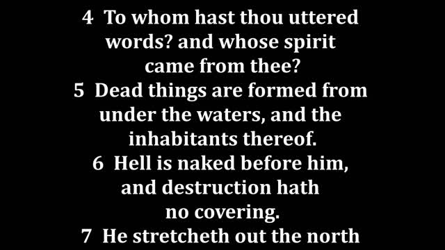 Job 26 King James version