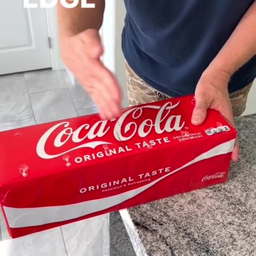 The right way to open soda can box