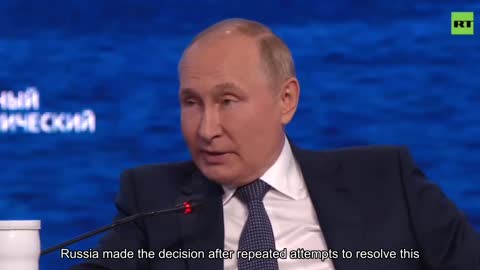 Bunkerny visited the economic forum, where he once again spoke about the reasons for the attack on