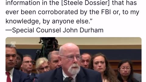 “There is not a single substantive piece of information on the Steele dossier...