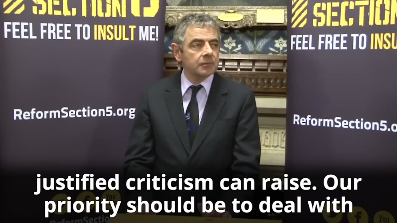 Rowan Atkinson on free speech - 31 May 2023
