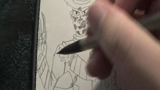 DRAWING WITH BLUE JAY INK.!! EP 2; Famous Monsters and a Little Jay