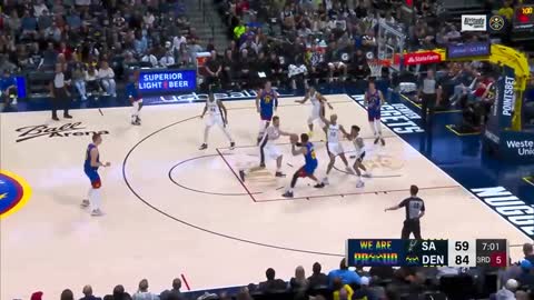 Nikola Jokic Whips Unexpected Pass Past 3 Spurs Defenders 👀