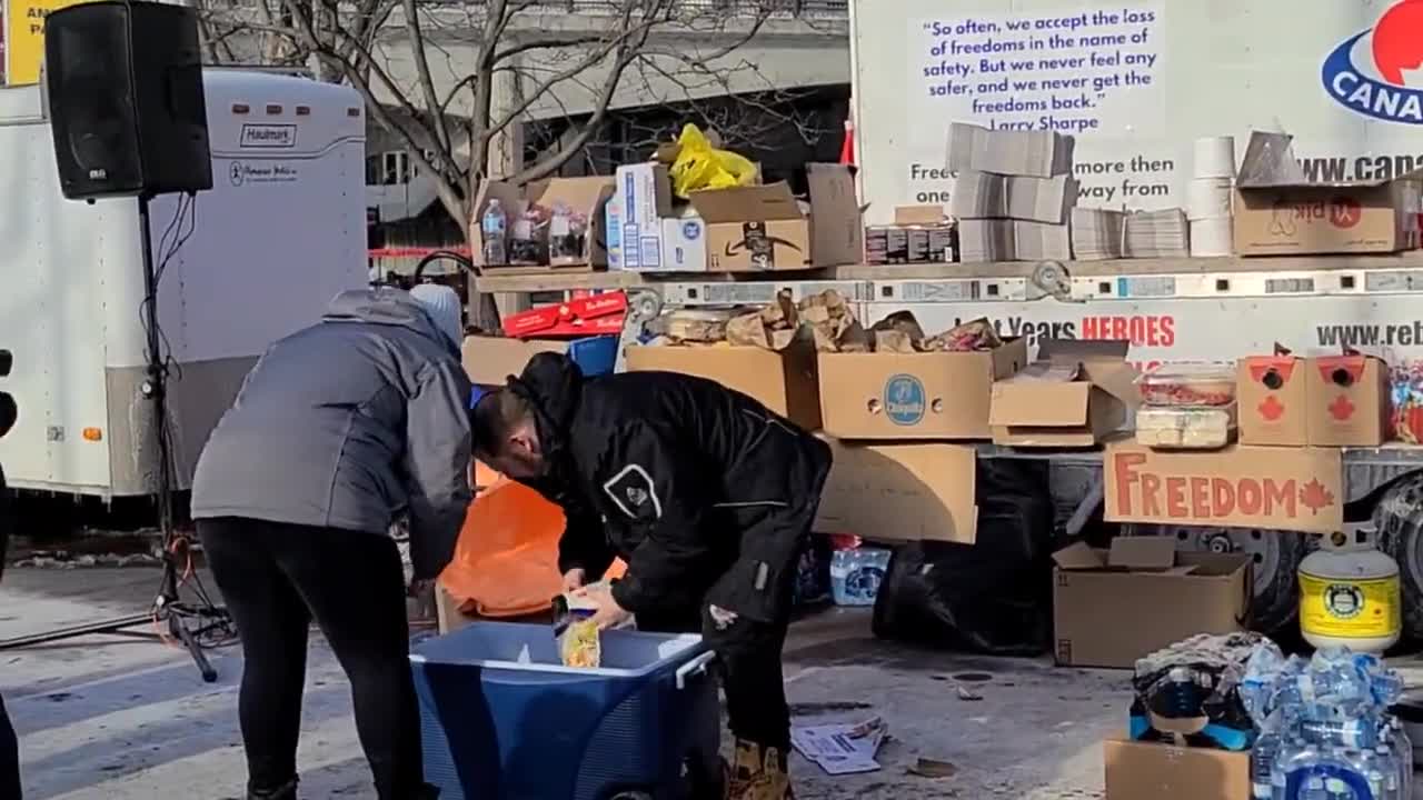 Our Beautiful Freedom Truckers taking time to feed the homeless