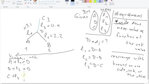 Intro to least squares in surveying 2