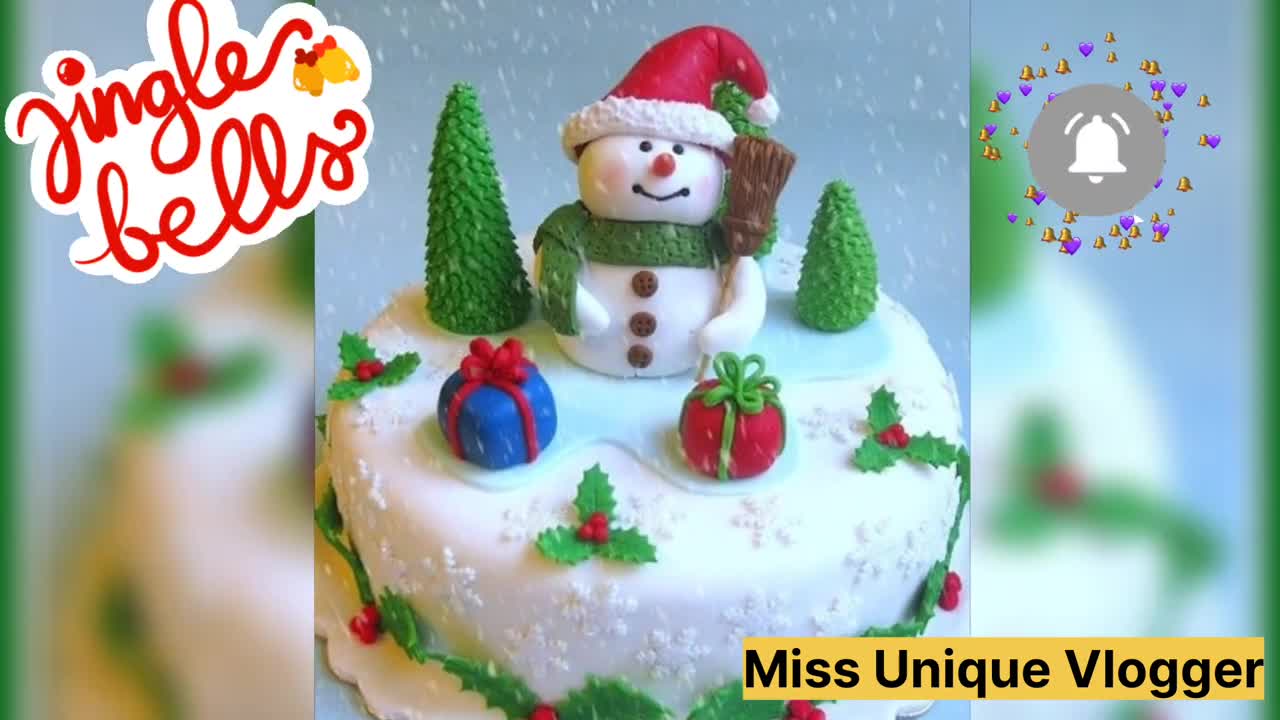 🌲 Beautiful Christmas 🌲💫 Cake Design 2022_Latest Christmas 🌟 Cake_Santa Cake for Christmas 🌲🌸🎊