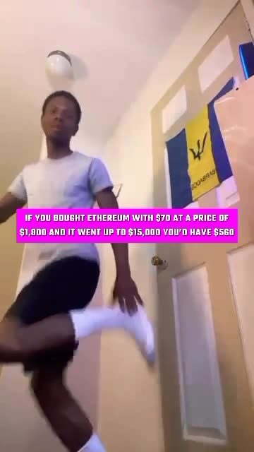 If You Bought Ethereum With $70 At A Price Of $1,800 And It Went Up To $15,000 You’d Have $560