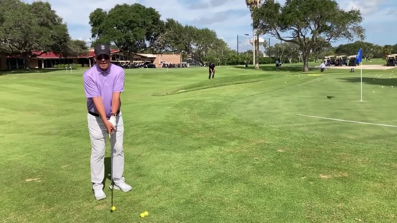 Brent Blackburn talks about where to land the ball when chipping.