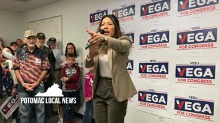 Tulsi Gabbard joins Yesli Vega near Quantico