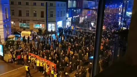Thousands march for medical freedom in Rostock, Germany.