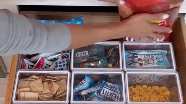 Snack Drawer Organization