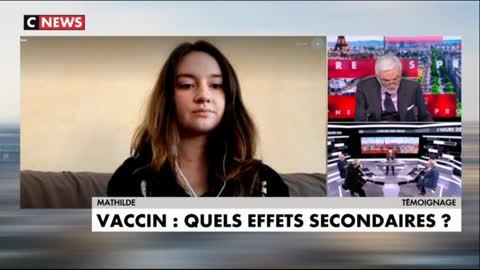 Mathide 16 ans témoigne des effets secondaires du vaccin