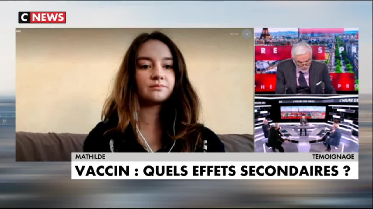 Mathide 16 ans témoigne des effets secondaires du vaccin